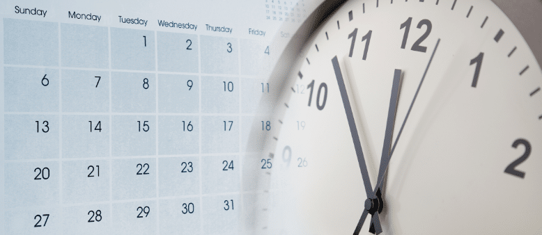 horloge et calendrier