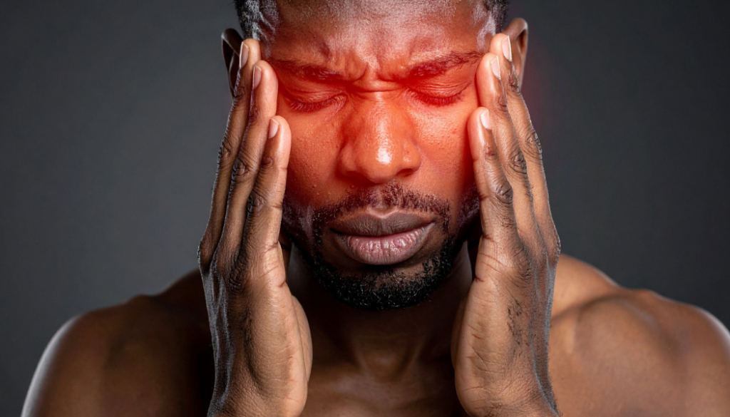homme qui a mal à la tete
